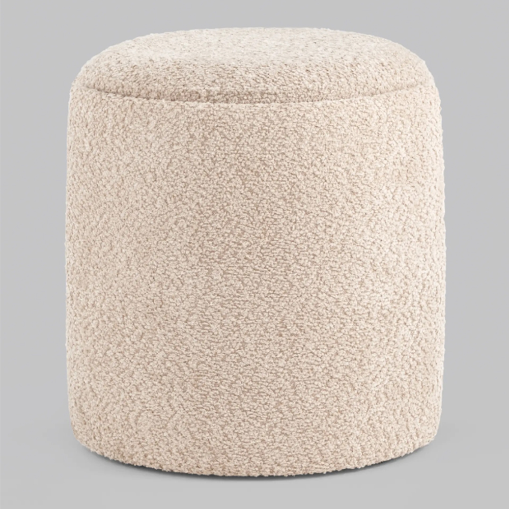 Пуфик Бежевое Букле Poof Alice Beige Boucle