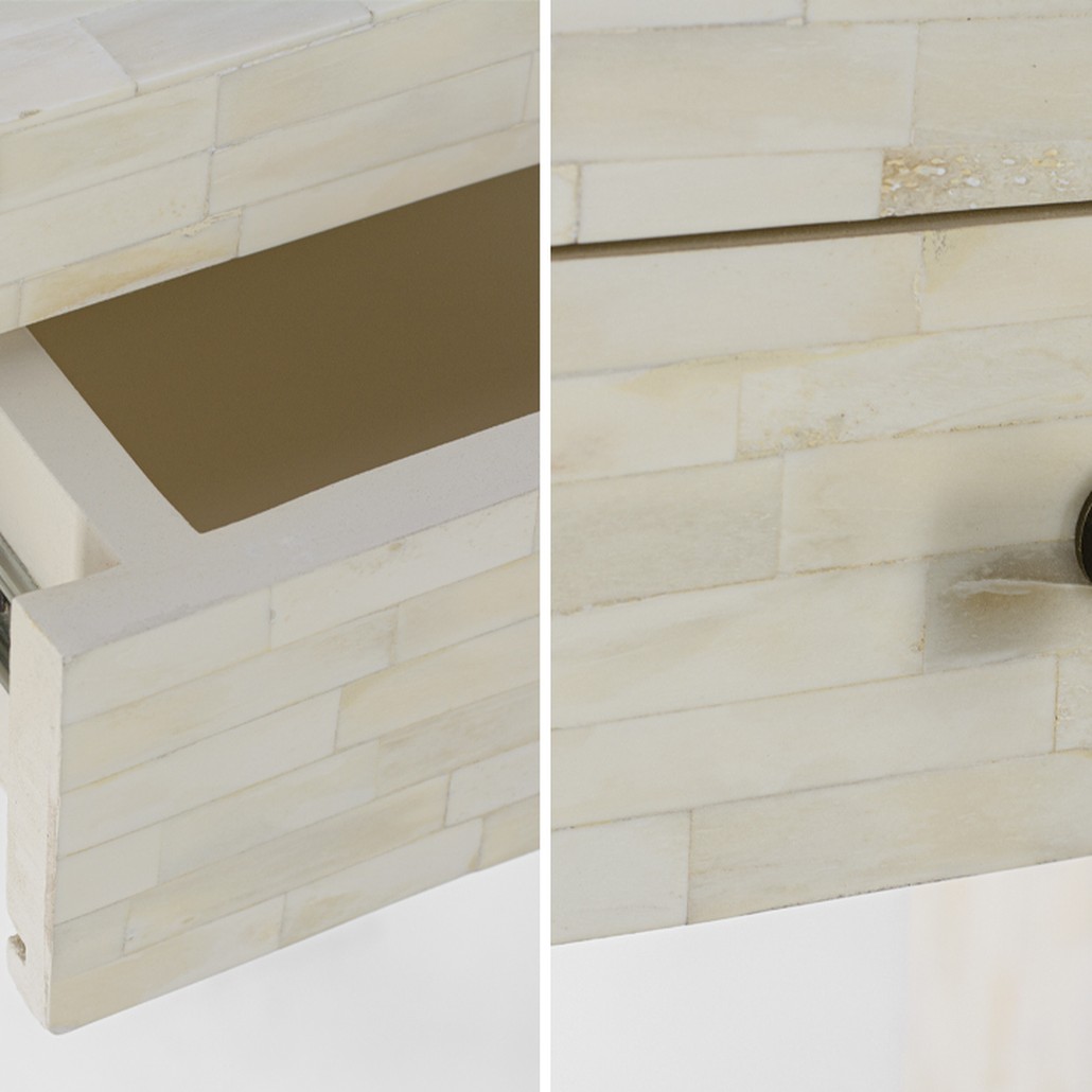 Рабочий стол Bone Inlay Two Drawer Table