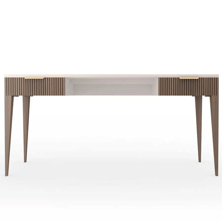 Рабочий стол с прямоугольной белой столешницей и 2-мя ящиками Harper Line