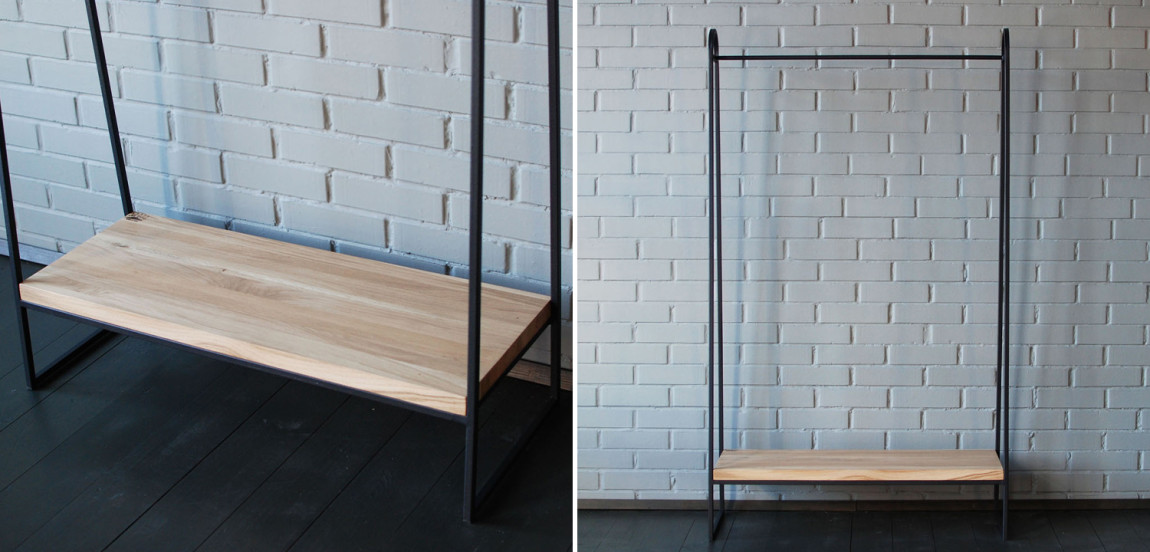 Рейл Amba Industrial Metal Rust Clothes Rail