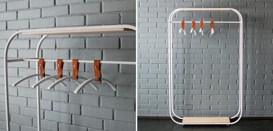 Рейл Austen Industrial Metal Rust Clothes Rail