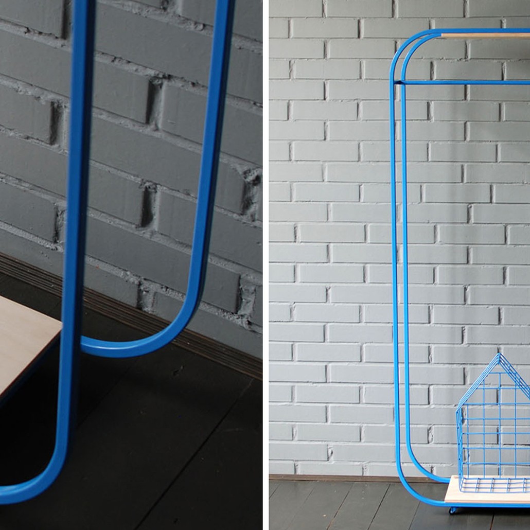 Рейл Cielo Industrial Metal Rust Clothes Rail