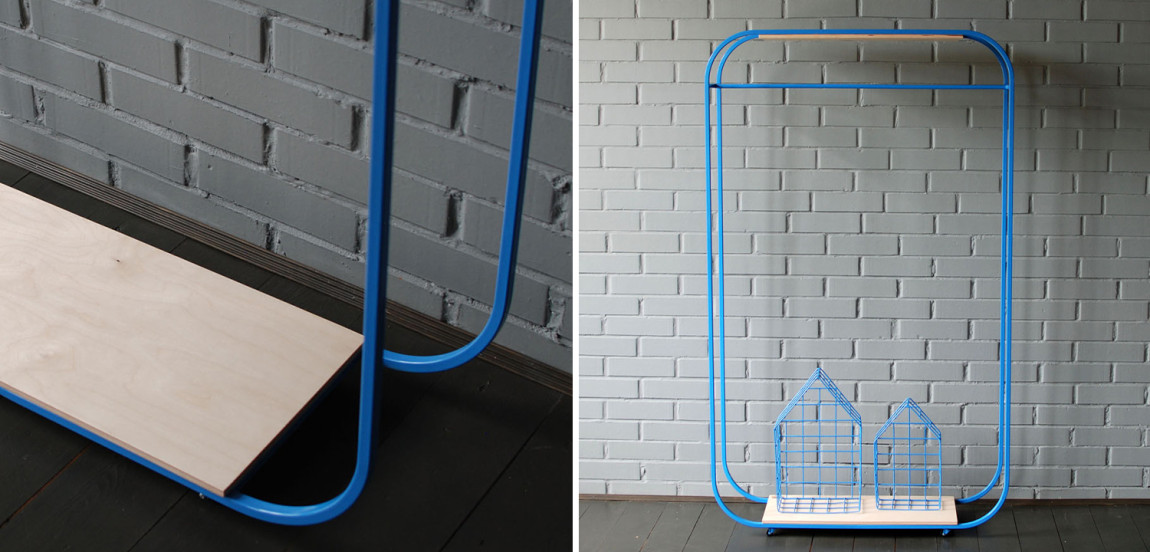 Рейл Cielo Industrial Metal Rust Clothes Rail