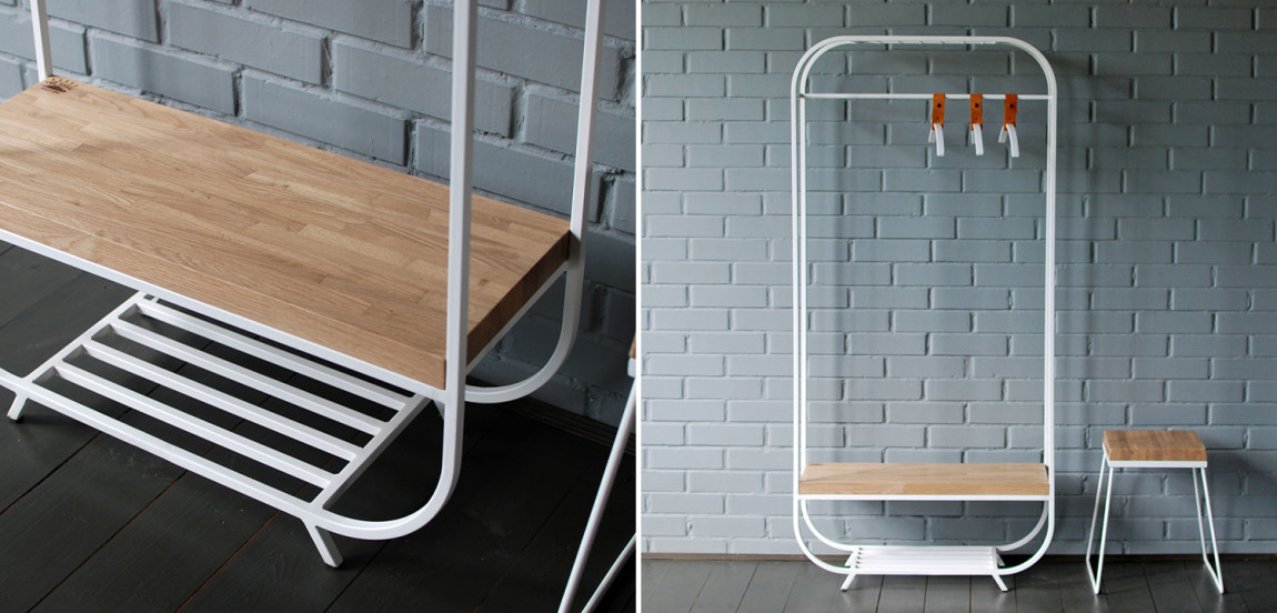 Рейл Franks Industrial Metal Rust Clothes Rail