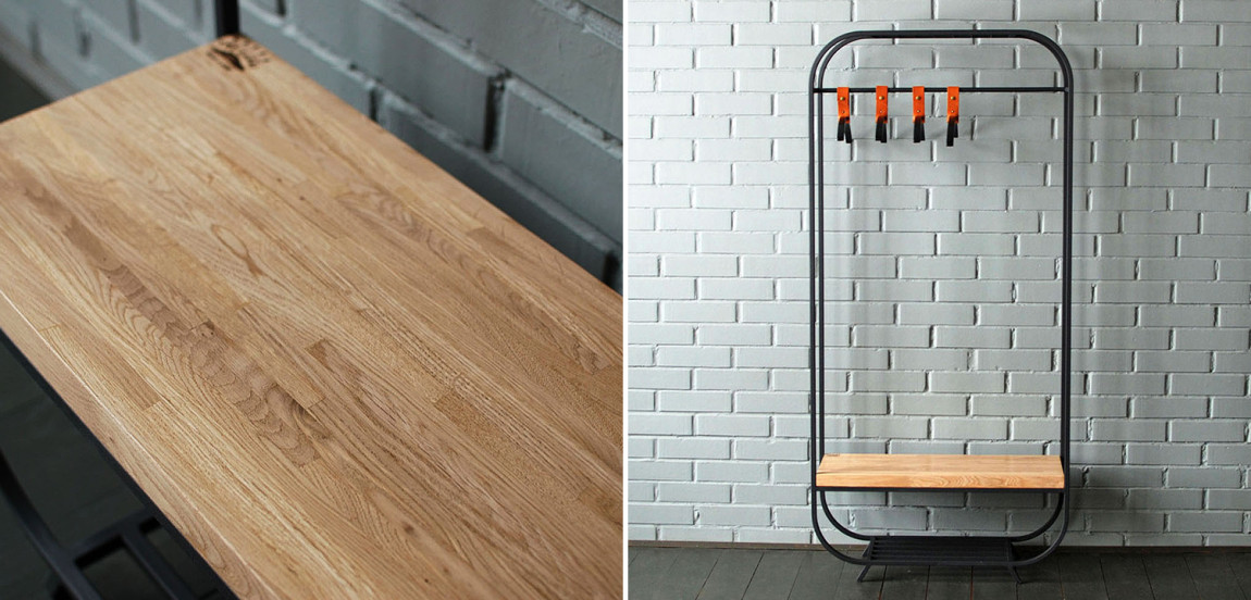 Рейл Franks Industrial Metal Rust Clothes Rail Black