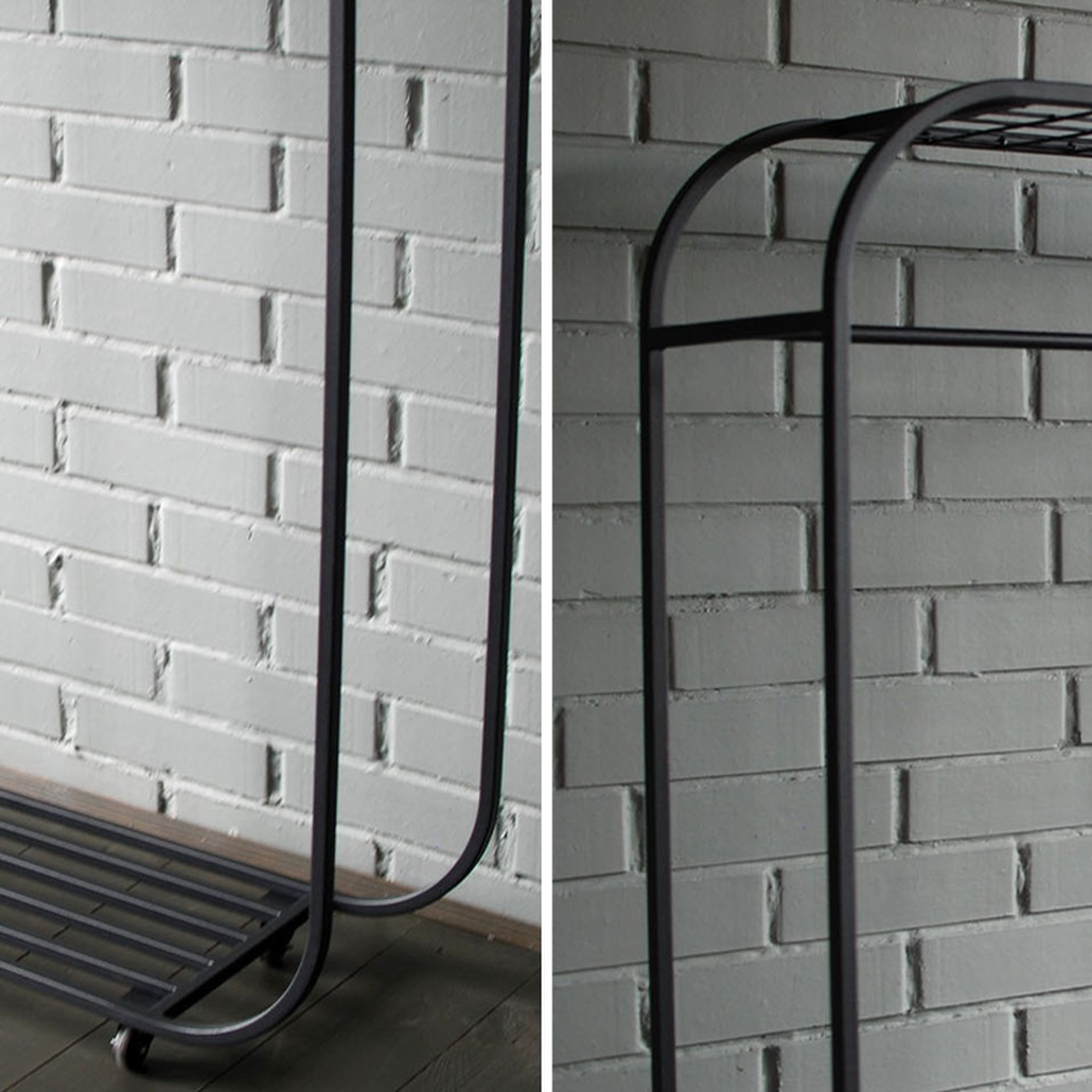 Рейл Hughes Industrial Metal Rust Clothes Rail