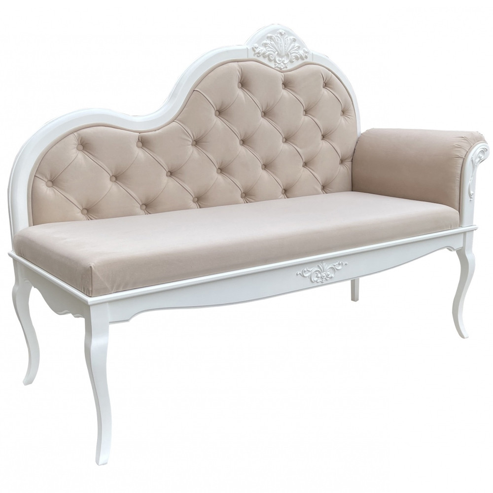 Рекомье со спинкой в стиле прованс Montmartre Provence Ottoman