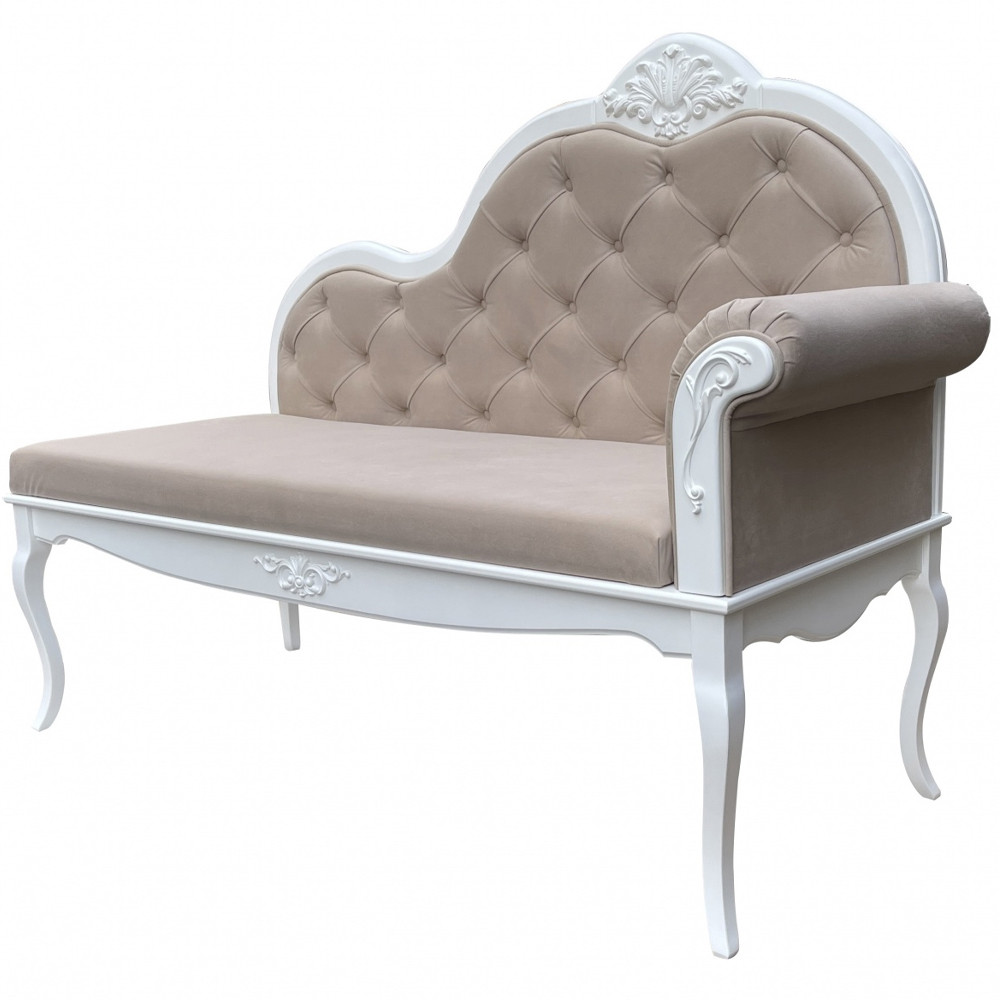 Рекомье со спинкой в стиле прованс Montmartre Provence Ottoman