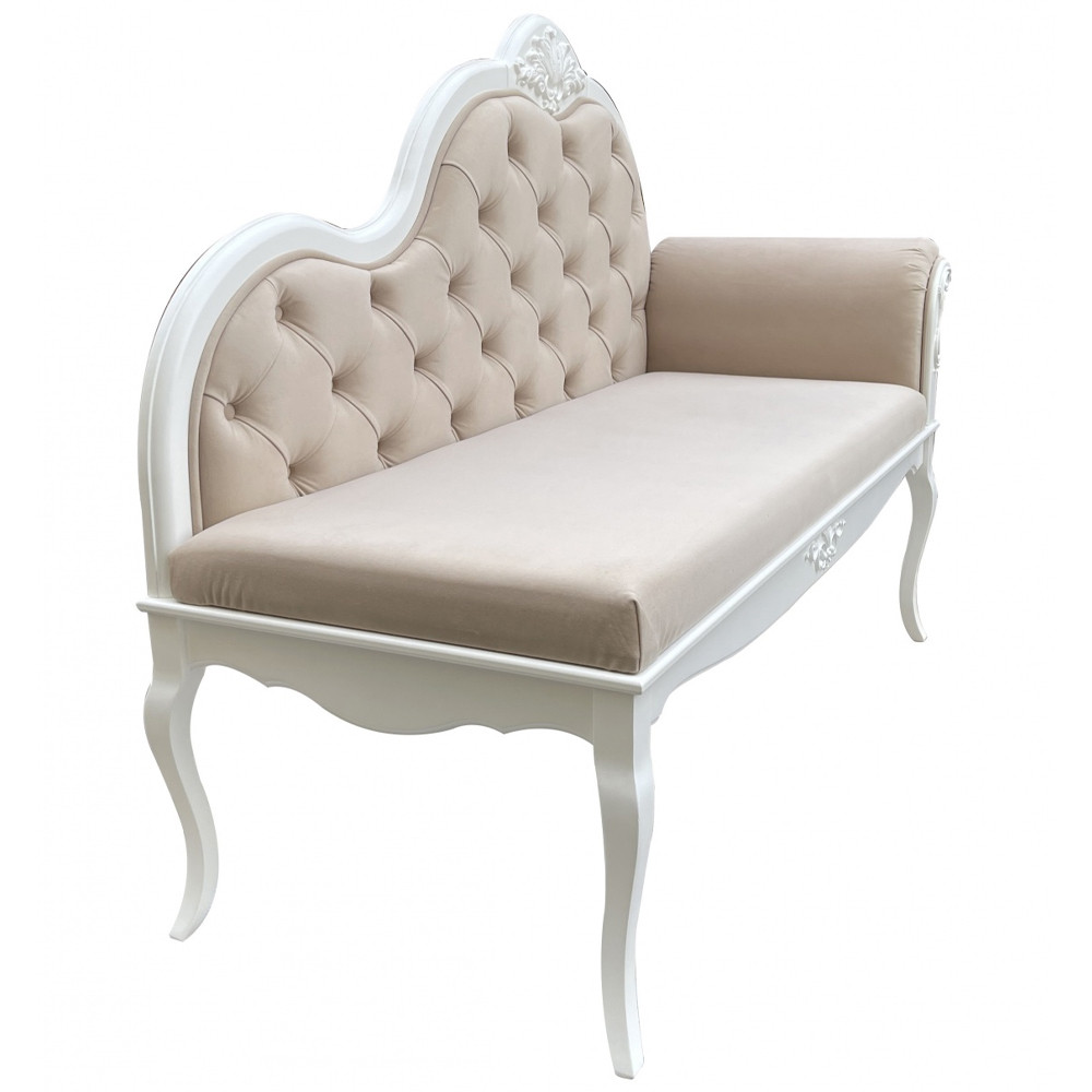 Рекомье со спинкой в стиле прованс Montmartre Provence Ottoman