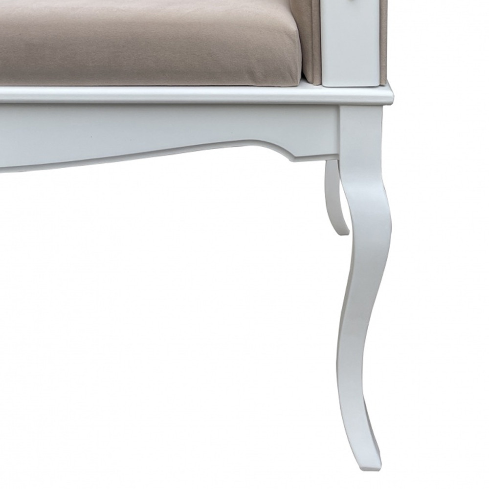 Рекомье со спинкой в стиле прованс Montmartre Provence Ottoman