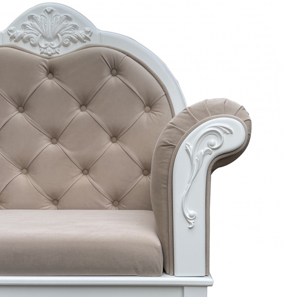 Рекомье со спинкой в стиле прованс Montmartre Provence Ottoman