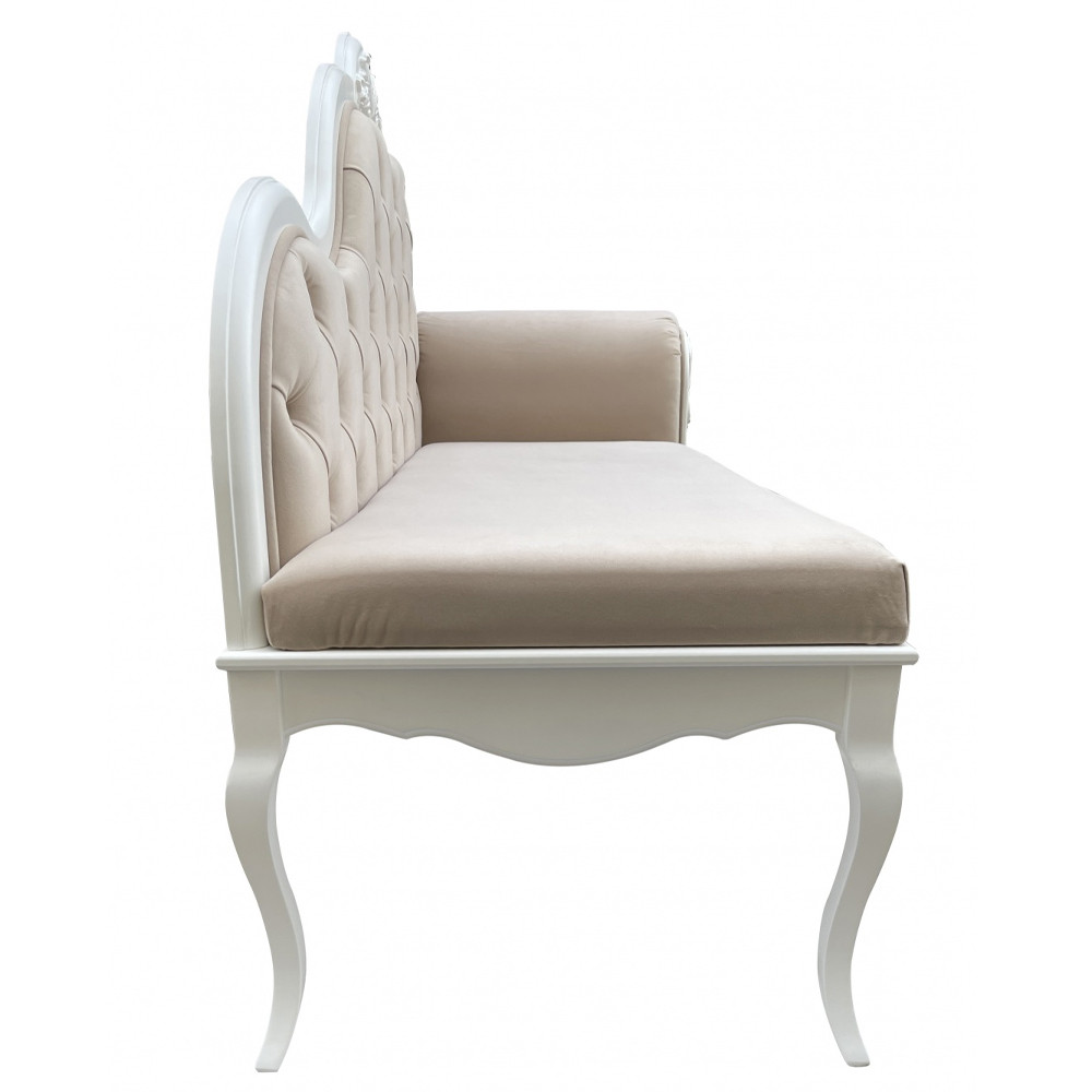 Рекомье со спинкой в стиле прованс Montmartre Provence Ottoman