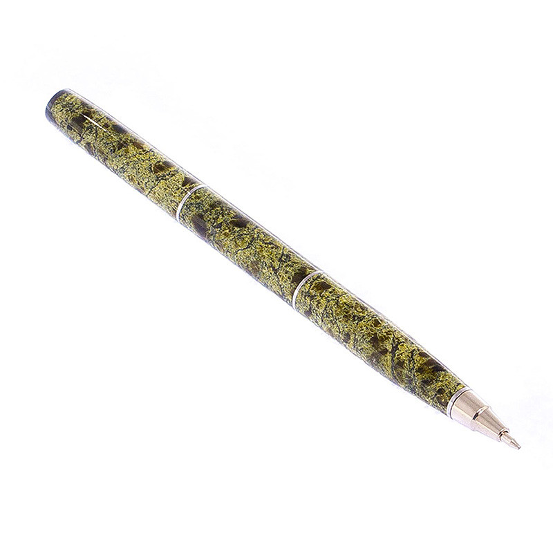 Ручка шариковая из натурального камня Змеевик Stone Pens