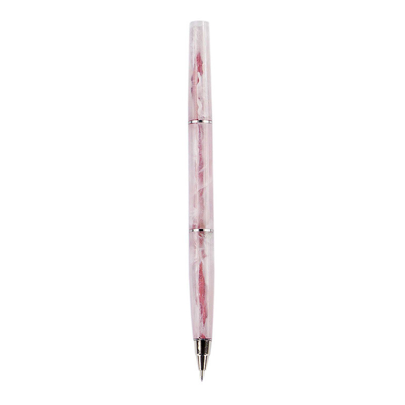 Ручка шариковая из натурального камня Кварц Розовый Stone Pens