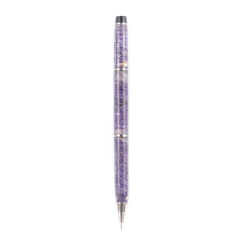 Ручка шариковая из натурального камня Чароит Stone Pens
