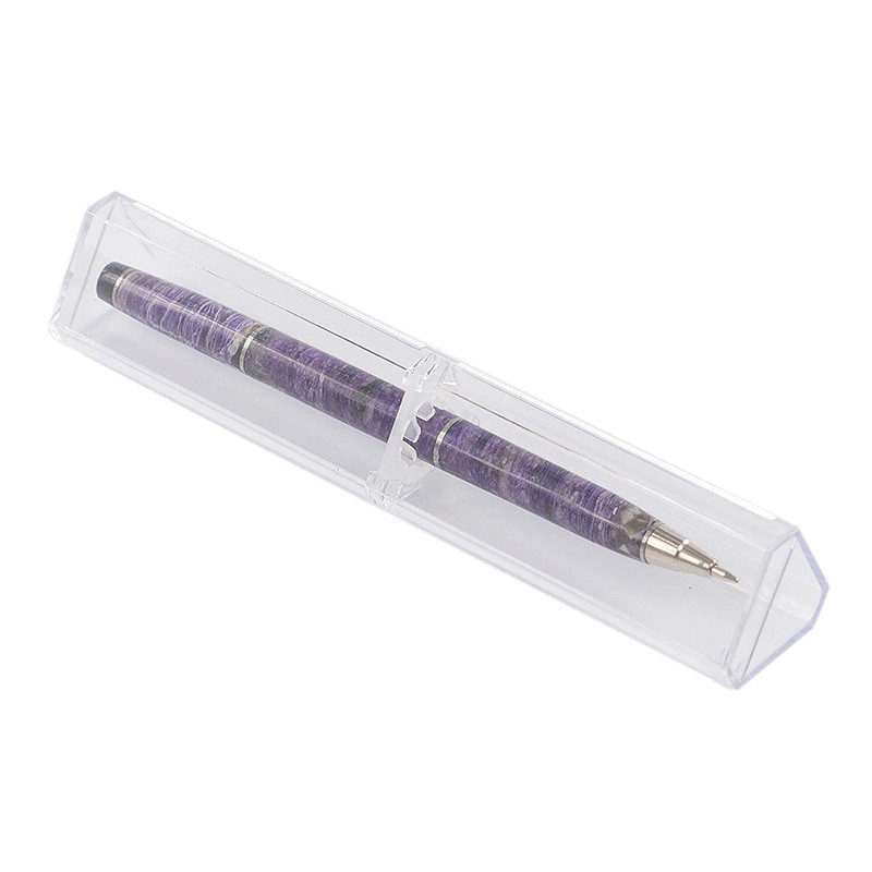 Ручка шариковая из натурального камня Чароит Stone Pens