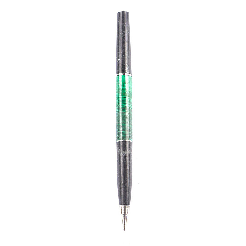 Ручка шариковая из натуральных камней Малахит Змеевик Stone Pens