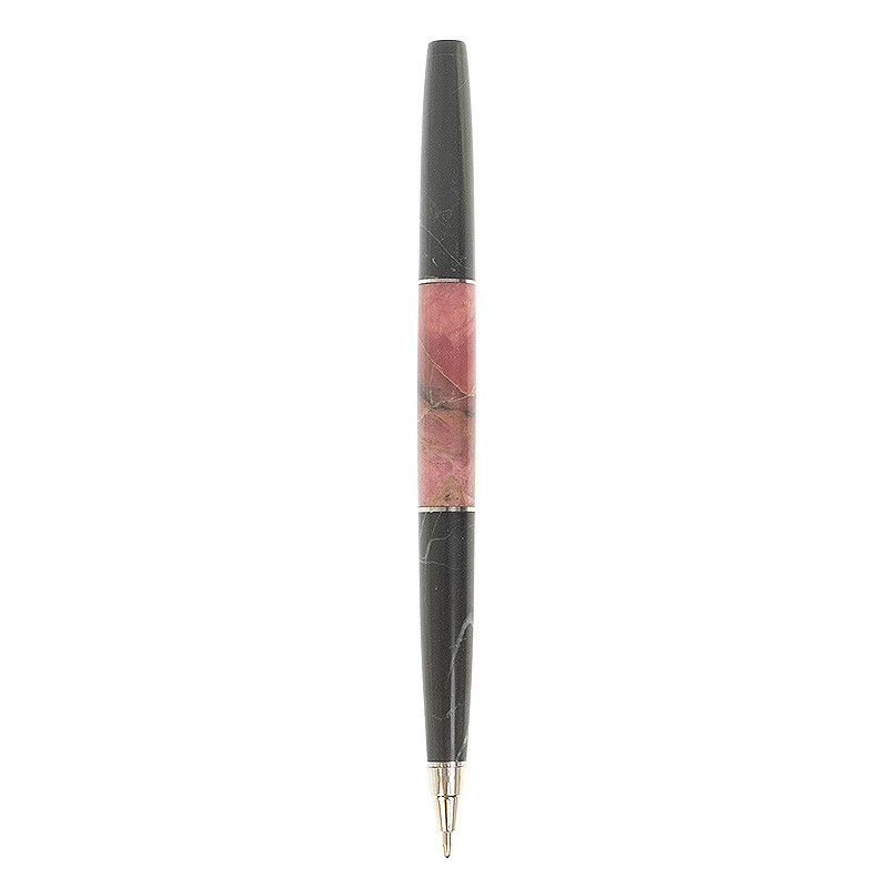 Ручка шариковая из натуральных камней Родонит Змеевик Stone Pens