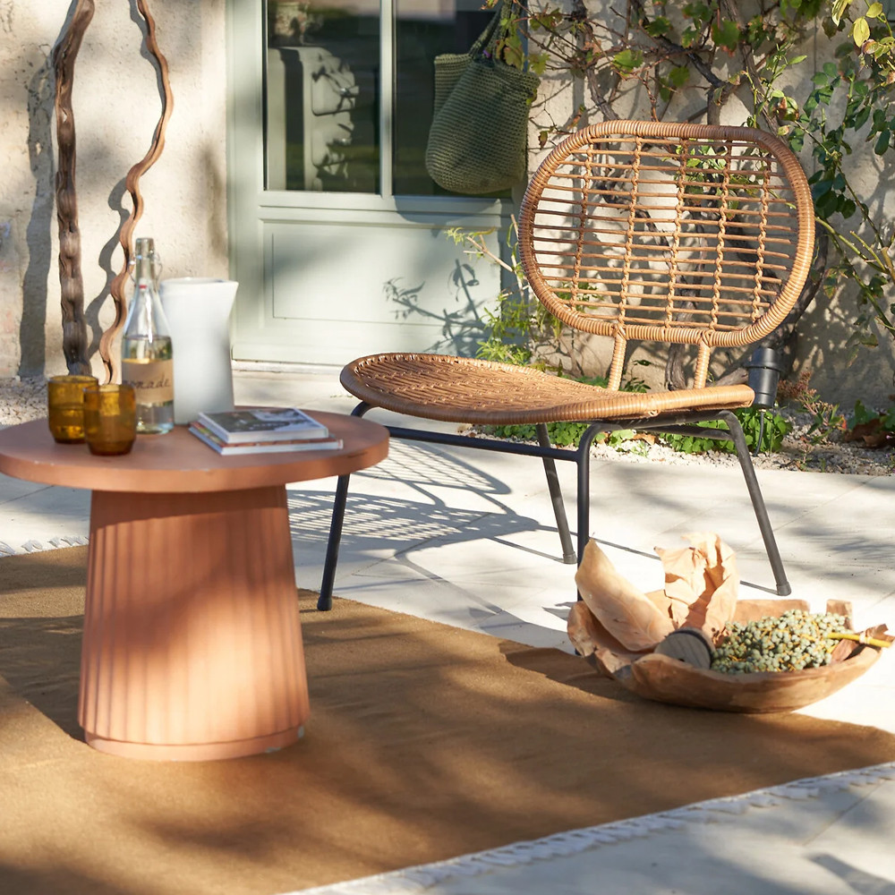 Садовое кресло из искусственного ротанга Mills Rattan Wicker Chair