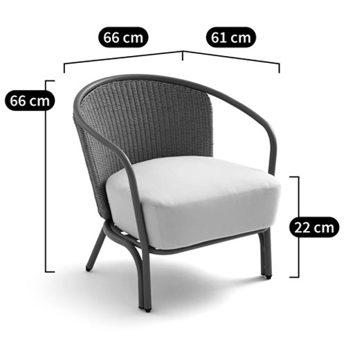 Садовое кресло с каркасом из стали Kenneth Chair
