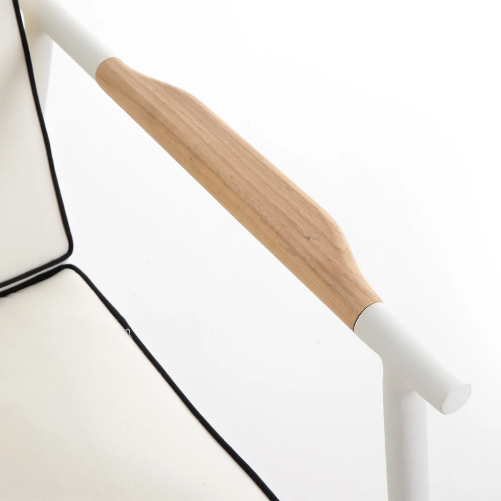 Садовый 2-х местный диван с подлокотниками из тика White