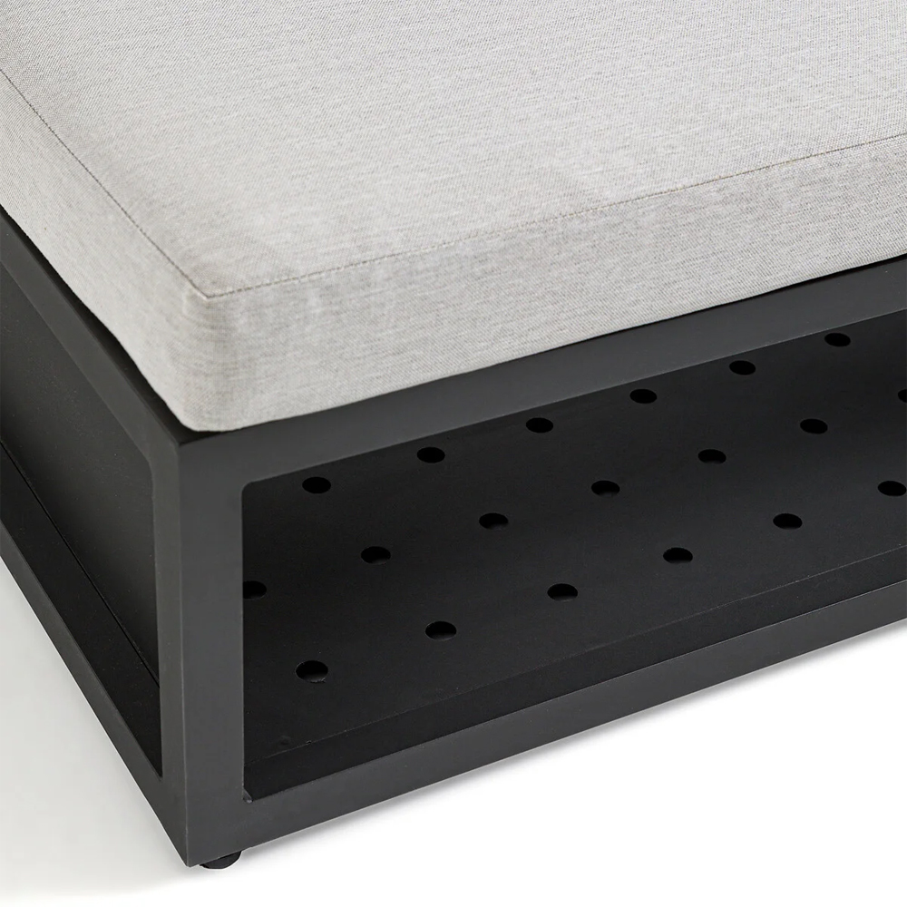 Садовый диван на каркасе из алюминия Petro