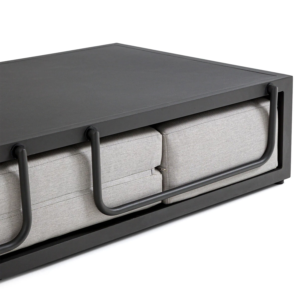 Садовый диван на каркасе из алюминия Petro