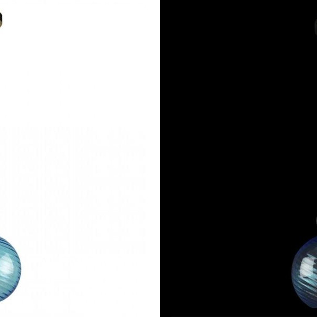 Светильник Flauti Blue Ball D20 см