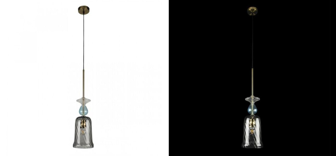 Светильник Flauti Grey Blue D16 см