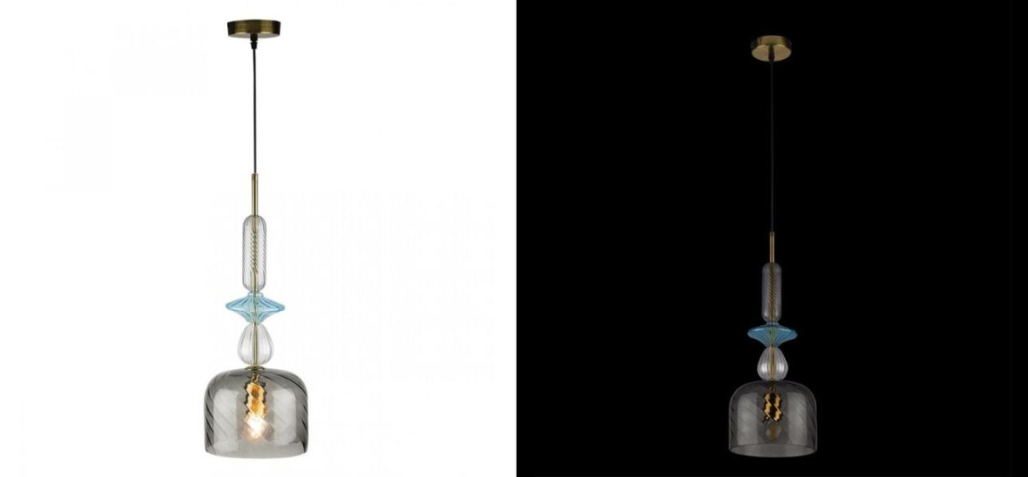 Светильник Flauti Grey Blue D20 см