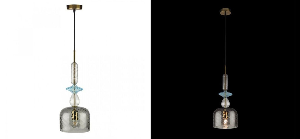 Светильник Flauti Grey Blue D20 см