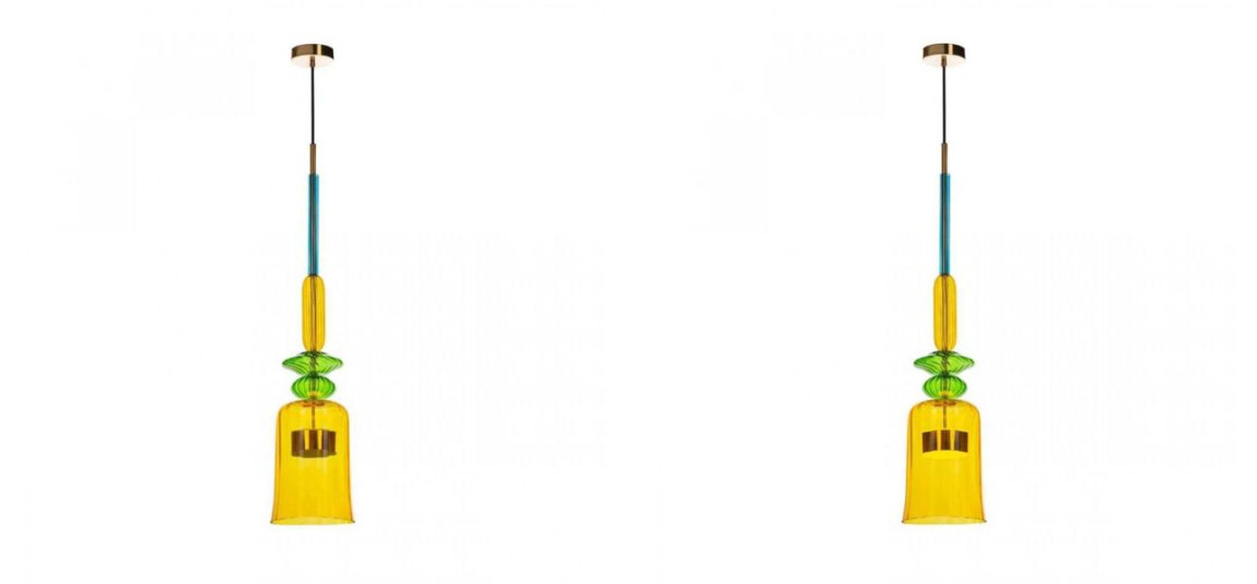 Светильник Flauti Yellow Green D16 см