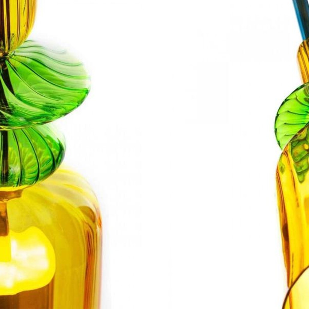 Светильник Flauti Yellow Green D16 см