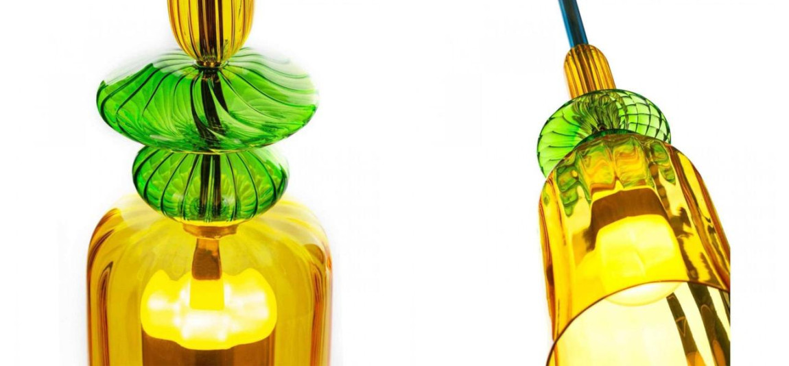 Светильник Flauti Yellow Green D16 см