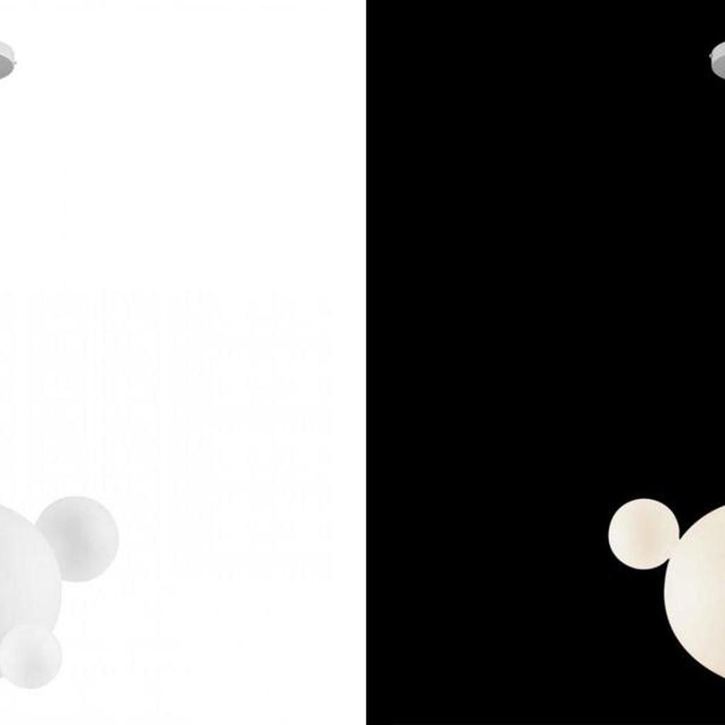 Светильник Giopato & Coombes Bollr Pendant 4 BUBBLE LAMP матовое белое стекло