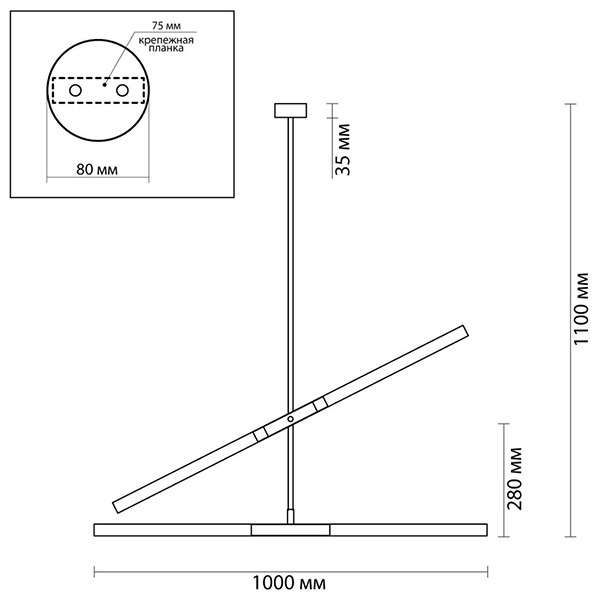 Светильник Gold Delta Light 4 lamp
