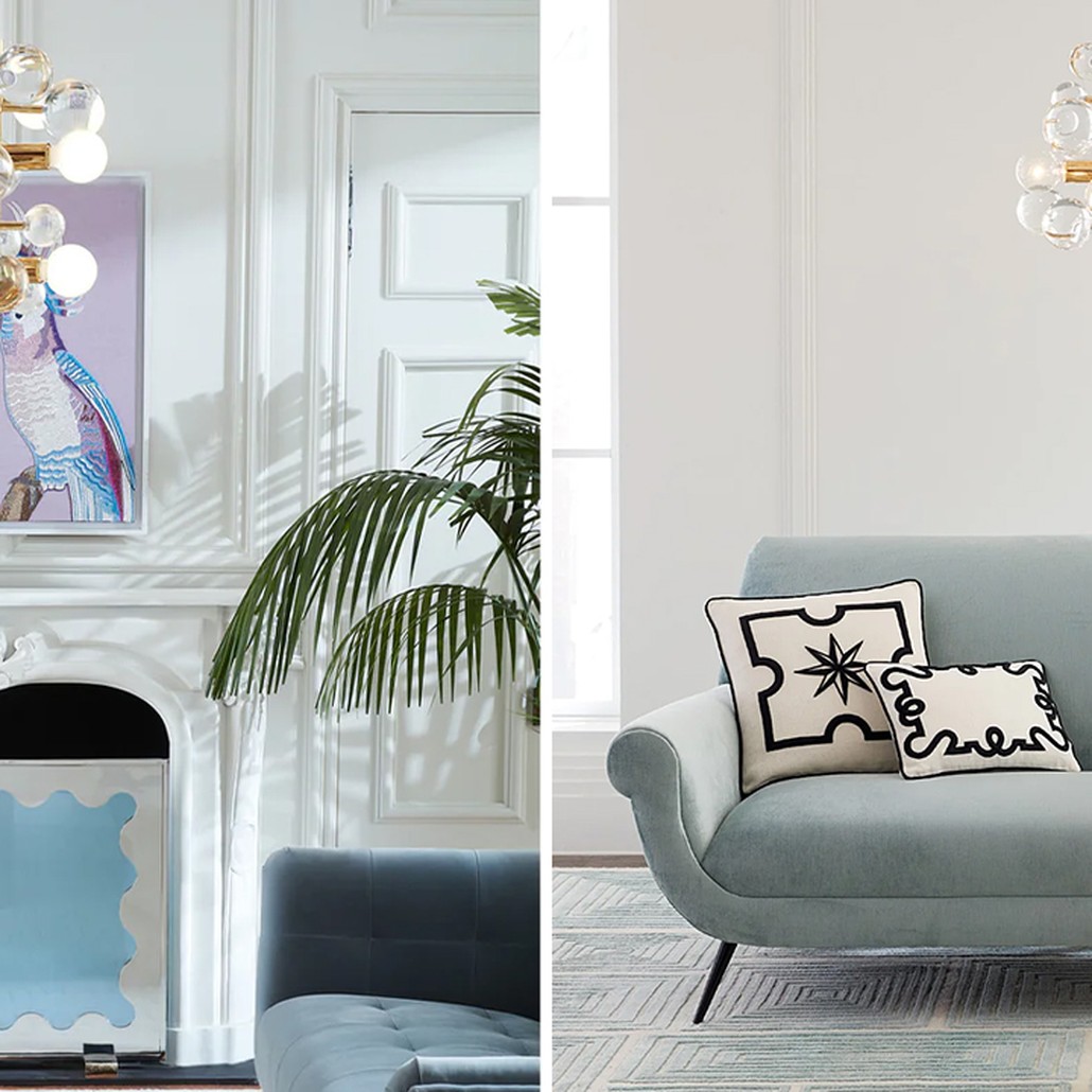 Светильник Jonathan Adler GLOBO FIVE-LIGHT CHANDELIER Clear