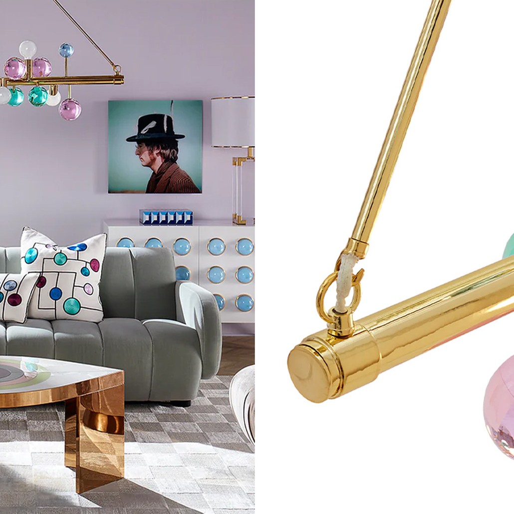 Светильник Jonathan Adler GLOBO SIX-LIGHT LINEAR CHANDELIER Multi