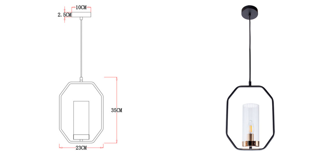 Светильник подвесной Daniel