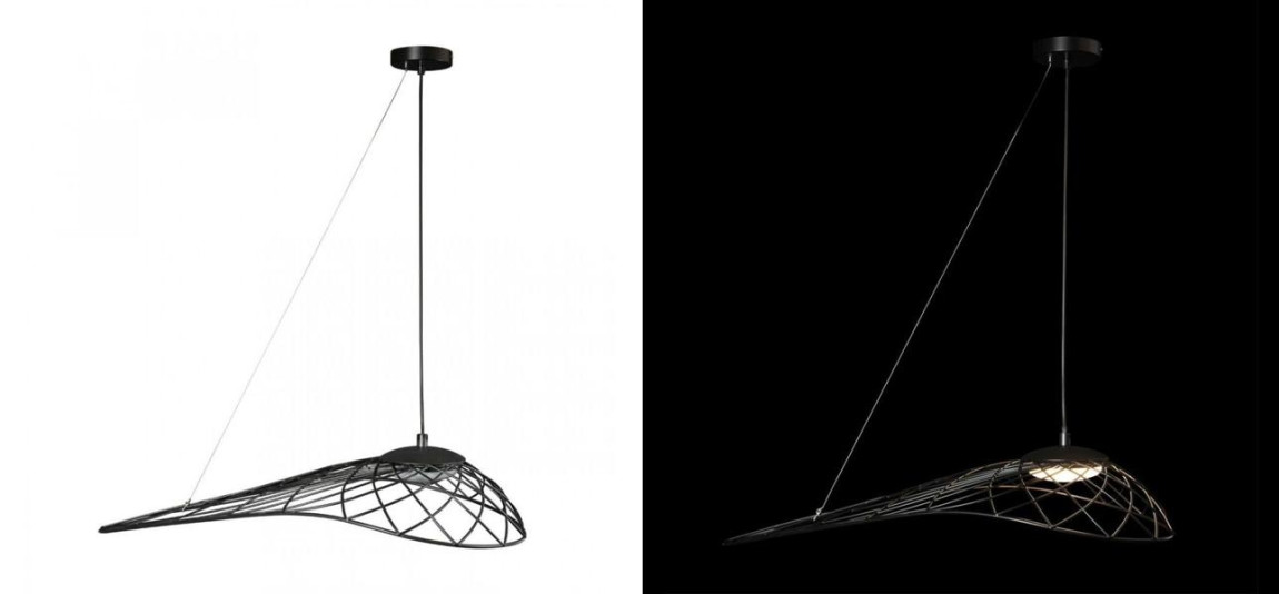 Светильник подвесной Friture Vertigo Pendant Black 57 см