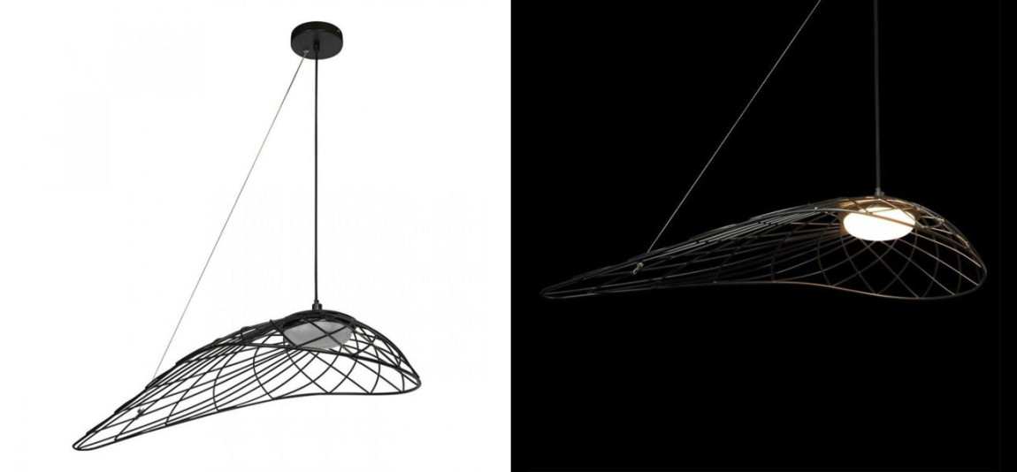 Светильник подвесной Friture Vertigo Pendant Black 57 см