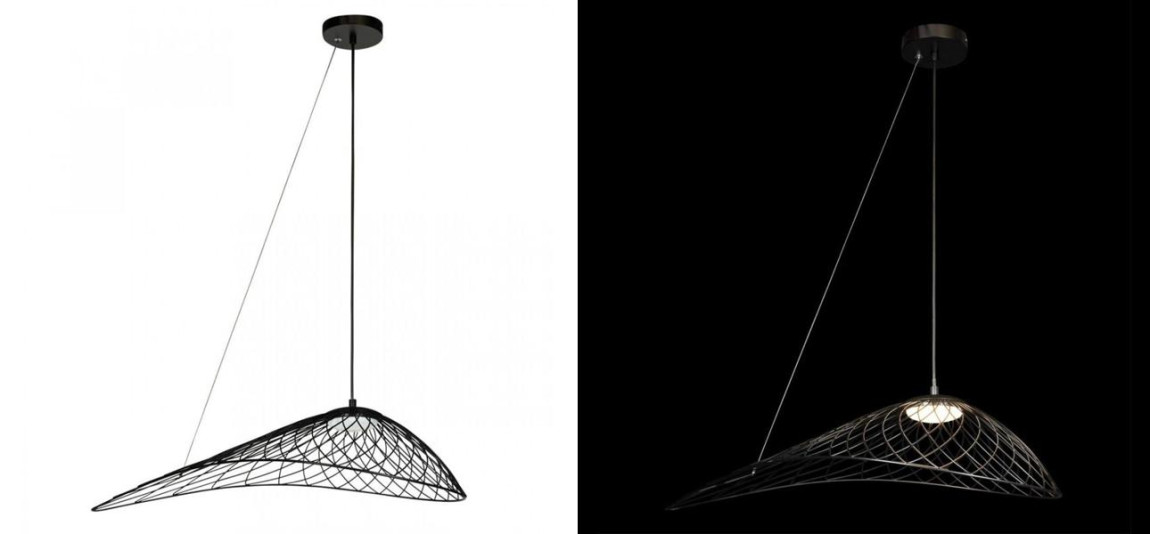 Светильник подвесной Friture Vertigo Pendant Black 75 см