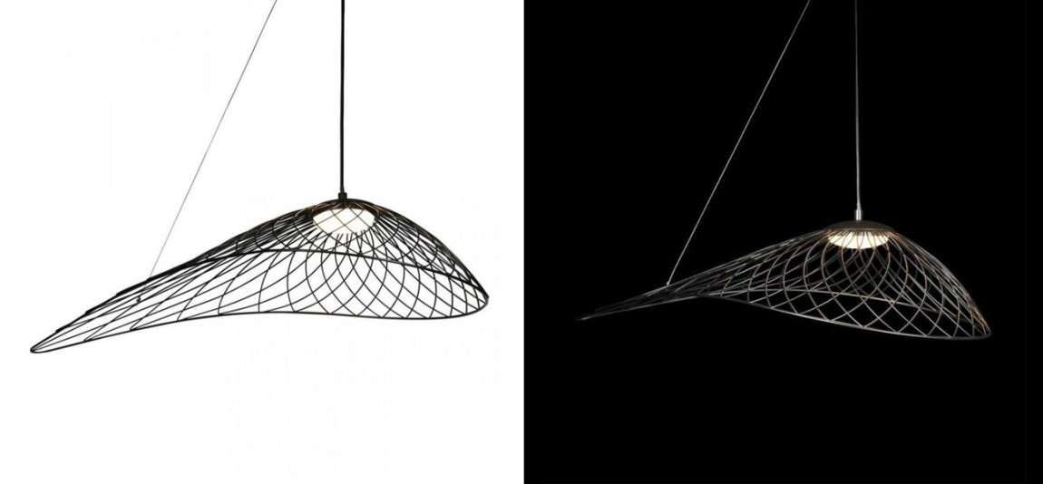 Светильник подвесной Friture Vertigo Pendant Black 75 см