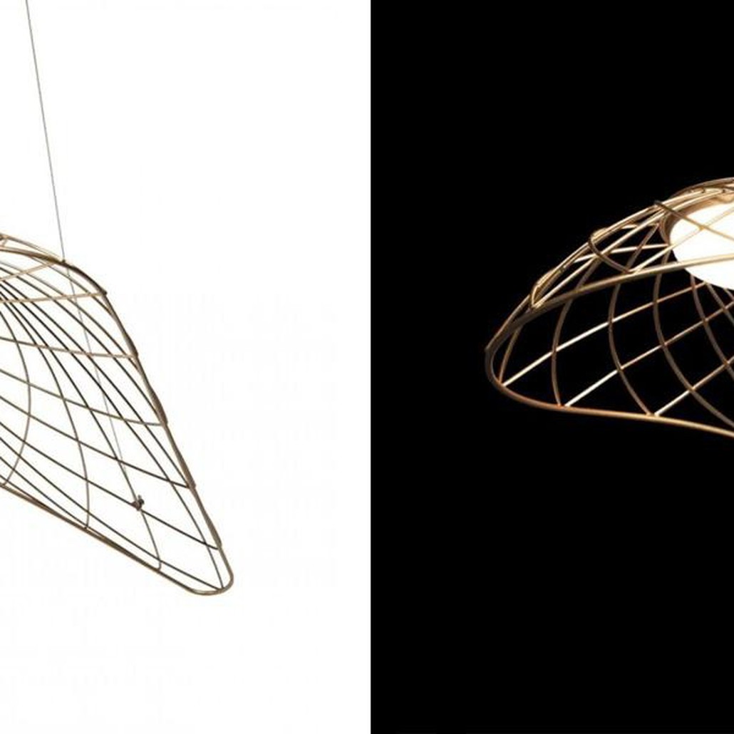 Светильник подвесной Friture Vertigo Pendant Gold 57 см