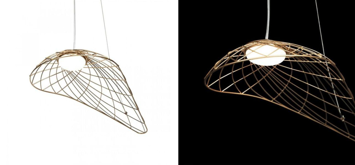 Светильник подвесной Friture Vertigo Pendant Gold 57 см