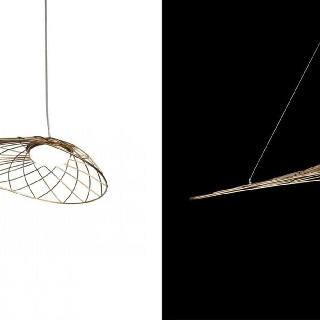Светильник подвесной Friture Vertigo Pendant Gold 57 см