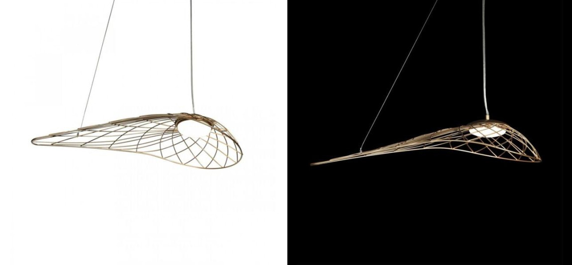 Светильник подвесной Friture Vertigo Pendant Gold 57 см