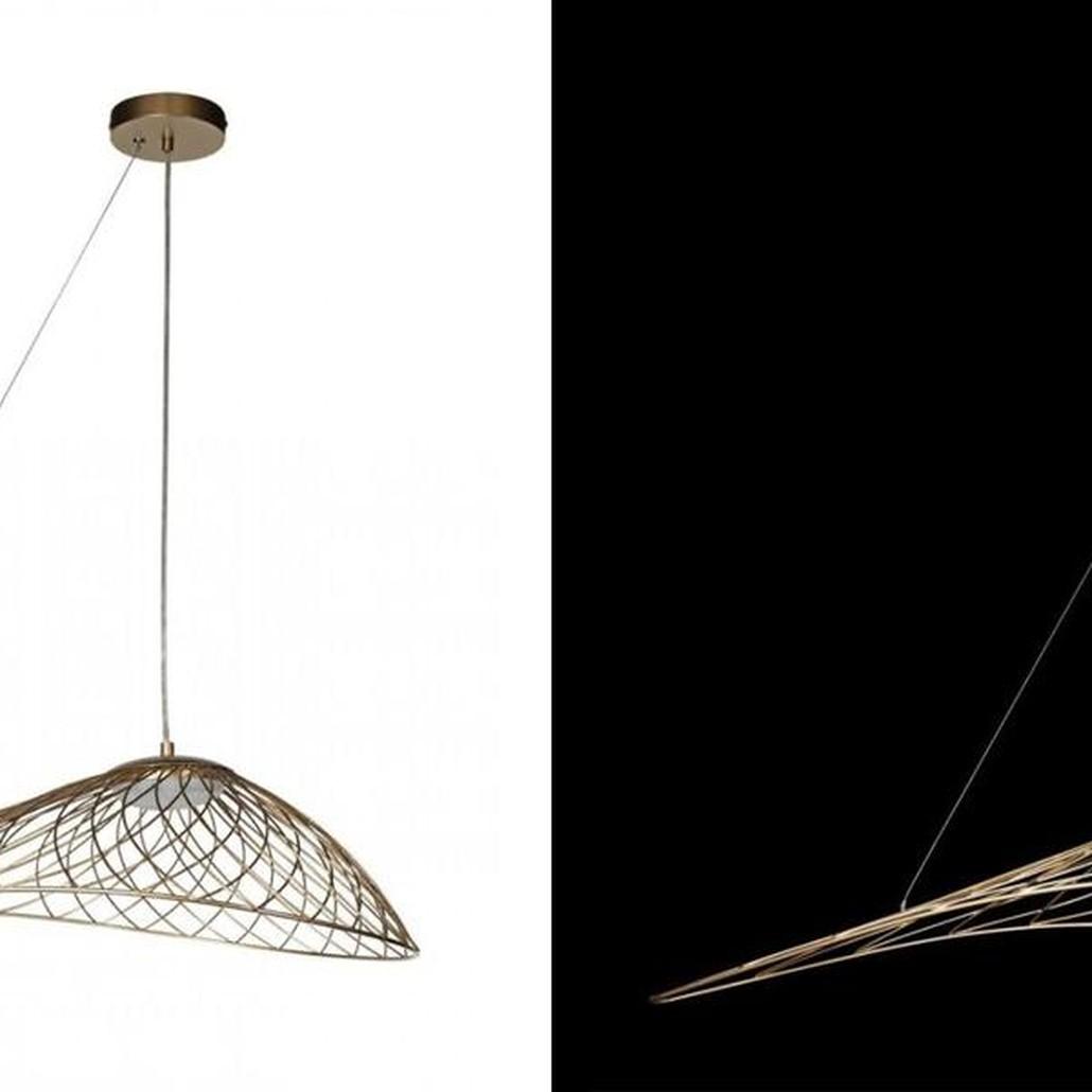 Светильник подвесной Friture Vertigo Pendant Gold 75 см