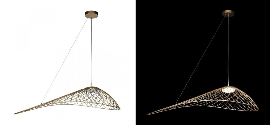 Светильник подвесной Friture Vertigo Pendant Gold 75 см