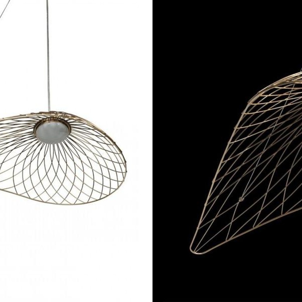 Светильник подвесной Friture Vertigo Pendant Gold 75 см
